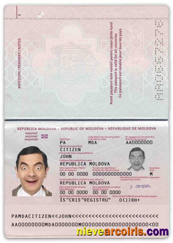 Moldova passport 2014 – present